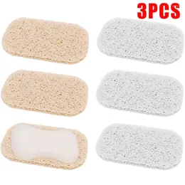 Kitchen Storage 3/1pcs Reusable Soap Saver Pads Anti Slip Holder Self Draining Bars Pad For El Bathroom Travel