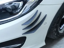 6pcs karbon fiber tarzı araba ön tampon dudak ayırıcı gövde spoiler canards5935104