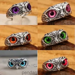 D057 Hot Selling Owl Ring Demon Eye Ring Jewelry