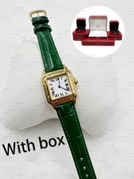 Fashion Brand Watch Women's Square Arabisch Zifferblattstil Stahl Metall Hochwertigem Uhren Designer Uhren-Kuhleder-Gurt mit mehreren Farben wasserdicht