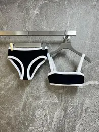 Damskie stroje kąpielowe 2024 Letnia odzież plażowa seksowne dwuczęściowe zestawy kobiet dresowy pasek Bustier gorset bralett