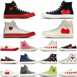 Canvas Love Shoes With Eyes Heart Designer High Low Classic Sneakers Platform Piatta