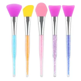 1st Silicone Face Mask Makeup Brushes With Rhinestones Multi-Function Diy Facial Brush Foundation Cosmetics Beauty Make UpTools