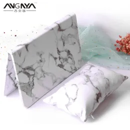 Kit Angnya Nail Handhållare Fällbar tvättbar PU LÄDER Vattentät kudde Handkudde Nagel Art Arm Rest Manicure Tool Table Mat