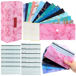 Envelopes 31 Pieces Cash Envelopes System for Budgeting 15 Waterproof Budget Money Envelopes Expense Budget Sheets with 24 Pieces Labels