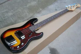 Tobacco Sunburst 4 Strings Electric P Bass with Iron CoverRosewood FretboardCan be Customized As Request7053953