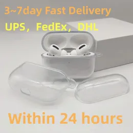 50pcs/działka Easzefon dla AirPods Pro 3 2 Bluetooth Wireless Słuchawki Przezroczyste obudowę Rękaw ochronny dla pokrywy zestawu słuchawkowego Pro2 Pro2