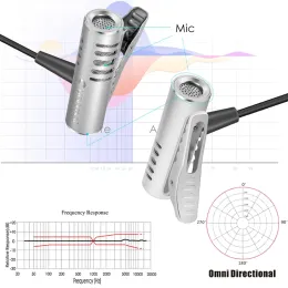 Mikrofoner Yanmai R933 Lavalier Omnidirectional Condenser Microphone för PC -telefonens dropship