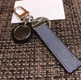 Klassiker BlackwhiteGray PU Lederschlüsselkette Ring Accessoires Fashion Car Schlüsselkettenschlüsselketten Schnalle für Männer Frauen mit Einzelhandel Box4675387