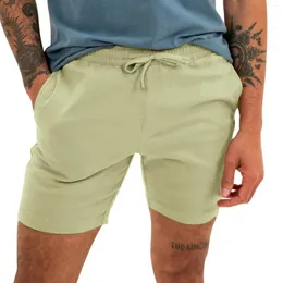 Herrbyxor avslappnad beskuren lös passform plus size Summer Byxor Soild Mens 'Shorts Holiday Vocation Style Pant For Man Hombre