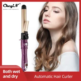 Irons Automatic Hair Curler Professional 28mm Hair Curling Iron Tourmaline Ceramic Coating PTC Auto Rotating Spiral Hair Styler 50