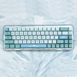 Keyboards XDA Keycaps 123 Keys Clone GMK Iceberg PBT Keycap XDA Profile DYESUB Keycaps For Cherry MX Switch Mechanical Keyboard Key Caps