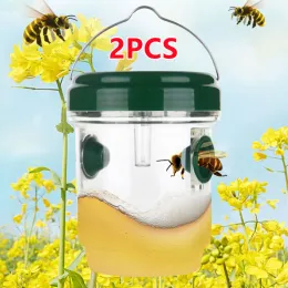 Pułapki 2PCS Wasp Solar Pułapka Wodoodporna na zewnątrz wisząca owoc pułapka na pułapki na owady pułapki wielokrotnego użytku pszczoła łapacza ogrodowe środki owadowe