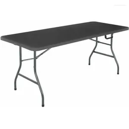 Móveis de acampamento COSCO 6 pés Centril Dobing Black 72 "L x 30" W H ao ar livre portátil mesa de mesa do jardim