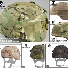 サバイバルエマーソンヘルメットアクセサリーMICHヘルメットカバー：MICH 2000SAFETY S ATFG MULTICAM CB BLACK OD ACU MCBK MCTP MCAD ACU AT HLD MR