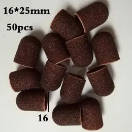 Redigem 100pcs/lote #80.120.180 16*25 mm Big Landing Block Sleeve Cap Manicure Fools Ferramentas Acessórios de polimento de unhas Sand16