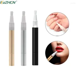 Storage Bottles 1PCS 3ml Cuticle Oil Container With Brush Lip Tube Empty Twist Pens Nail Nutrient Cosmetic Pen