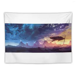 Tapisserier Tengen Toppa Gurren Lagann Tapestry Room Decarator Hanging Wall Japanese Decorations Decorations