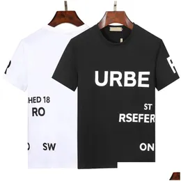 Herr t-shirts herr t-shirt t-shirt smal passform kort ärm bomulls andningsbar tee topp designer lyx bokstäver tryck skjortor 2023 vår s dhbtl