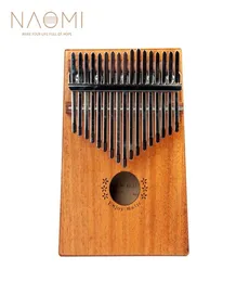 NAOMI 17 Keys Kalimba Thumb Piano Thumb Finger Piano 17 Keys Sapele Wood Musical Instrument New1997701