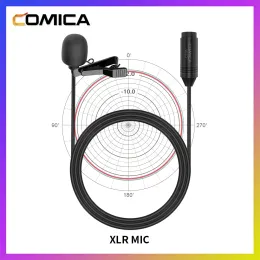 Mikrofony COMICA CVMV02O OMNI XLR LAVALIER MIKROFON PHINTOM MIC MIC CANON DO SONY DLA PANASONICZNYCH KAMIDÓW