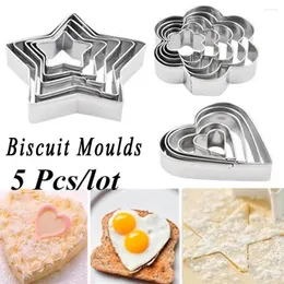 Baking Moulds Stainless Steel Fried Egg Pastry Heart&Star Shape Cake Fondant Tools Cookie Cutter Mold Biscuit Cooking