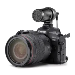 Microphones ulanzi Nova Camera Camera Video Recording Protgun Interview Vlog MIC مع Muff Windshield للهاتف الذكي DSLR Android iPhone