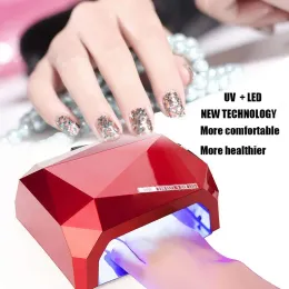 Medicine Samvi 36w Led Gel Polish Curing Lamp Uv Nail Dryer Diamond Shape Curing Lamp Hine for Uv Gel Nail Polish