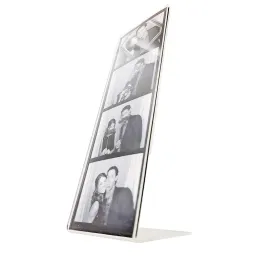 Quadro 5pcs/lote L estilo inclinado Back Plain Frame 2 "x6" Acrílico Booth Tira de tira de strech