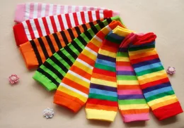 Baby Strümpfe Bein wärmere Kinder Kind Holloween Weihnachtsherd Fußball rosa Regenbogenstreifen Socken Neugeborene Leggings Bein wärmer 7429120