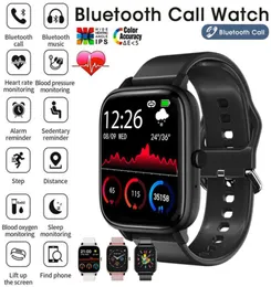 2021 Bluetooth Call Smart Watch Freqüência cardíaca Pedômetro Homens à prova d'água Mulheres assistem às câmera e música para Amazfit Apple Wristband9630636