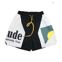 Shorts Mens Rhude Designer Short Men Summer Essiccazione rapida Magh traspirante per la spiaggia Shorts Spect Shorts per uomo 519