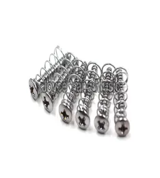 Niko 50pcs Chrome Tek Bobin Pikap Vidası Fender Strat Style için Yükseklik Yayları