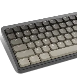 Аксессуары вишневые профиль Brown Slim Keycap 132 клавиши с двойным выстрелом PBT -клавиш для 60% 65% 75% 100% Vish Gateron MX Switch