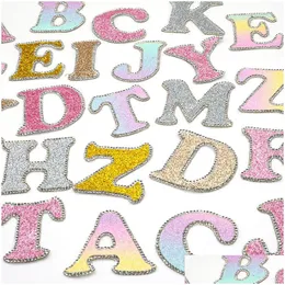 Sewing Notions & Tools A-Z English Rhinestone Letter Es Applique On Clothes Bags Iron Accessories Diy Name 50Mm Drop Delivery Apparel Dhzuy