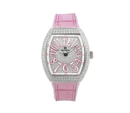 Women039S Fashion Stars Diamond Watch Rostfritt stål Metal Shell Rubber Läder Top Designer Team 50m Waterproof3177191