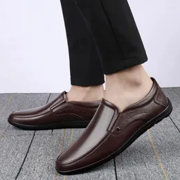 Casual Shoes 2024 Men's High Quality Luxury Leather Business Office Wedding Dating Party Fashion Trends Versatile Loafers