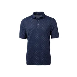 Cutterbuck Men's Short Sleeved Virtue Ecological Pearl Fabric Tile Printed Polo Shirt