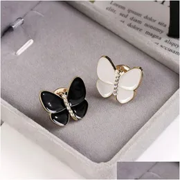 Pins Broschen Frauen Mädchen Schmetterling Mini Brosche süße Insektenkristallanzug Lapel Pin Mode Schmuckzubehör Drop Lieferung Dharx Dharx