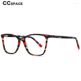 Sonnenbrillen Frames 55567 Top -Qualität Acetat Rahmen Katzen -Augenstreifen Brillen Vintage Sqaure Marke Design Brille Oculos de Grau