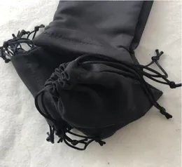 Prezent Black Cloth Torba Pakowanie mody 2C Pakiet Torba sznurka do biżuterii podwójnie drukowane magazyn 13x10cm2473770