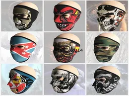 Тактическая охота на вытяжку пылепроницаемые маски для дьявола призрачный череп масска мотоциклевые лыжные езды на велосипеде Защитные капюшоны Страшная косплей Полный F6092601