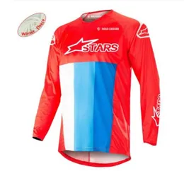 2021 Summer New Little Star Downhill Jersey Cycling Jersey Mountain Bike Długie rękawowe koszula Koszulka długa koszulka Quick Dry6490032