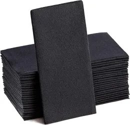 Pads 100pcs Long Leinenfeel Dinner Paper Paper Servietten, 30*43 cm Einweg -Servietten, weicher Tisch Saugle Darm für das Hochzeitsdinner der Partei