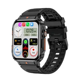 2024 NYTT Outdoor Three Defense 81 1,95 GPS Outdoor Military Bluetooth Call Smartwatch Android iOS IP68 Waterproof GPS FTness Watch Men's