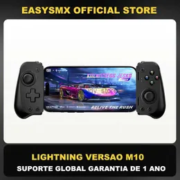 Controladores de jogo Joysticks Easysmx M10 Mobile Game Board Controller é adequado para iPhone (Lightning) Arcade Cloud Gaming Xbox Game Pass Stadia Xcloud Q240407