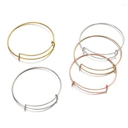 BANCANDO 10/20pcs Braccialetti in bianco regolabile in metallo per donne che producono gioielli per le forniture di forniture per le forniture.