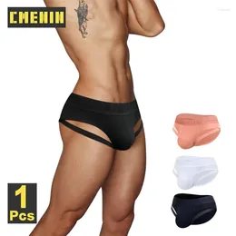 Underpants cmenin 모달 남자 속옷 섹시 다리 스트랩 남성 스포츠 피트니스 요약 게이 슬립 비키니 Jockstrap homme