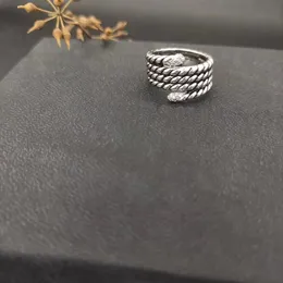 Nuovi anelli di design a banda vintage contorto per donne uomini con diamanti sterling sier spower 14k gold gold fidanzamento gembo di gemma dy gelillo regalo