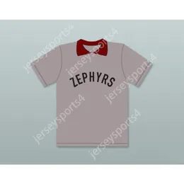 Allenatore MR.Burns 28 Springfield Nuclear Softball Team Zephyrs Grey Baseball Jersey Cucite Top